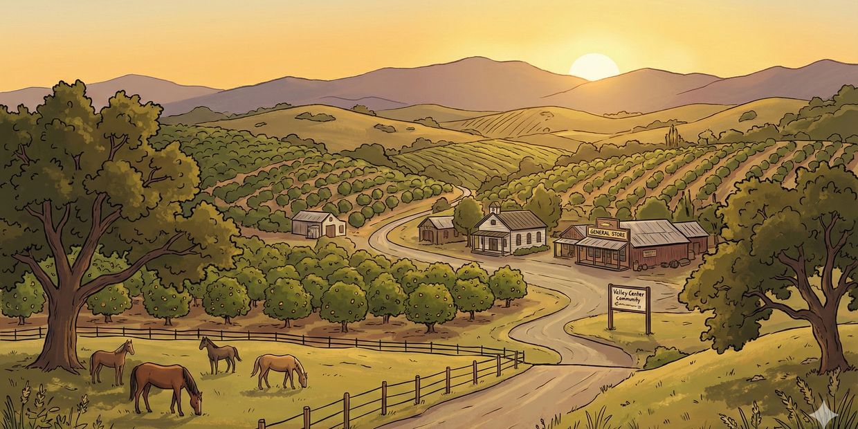 Illustration of Valley Center, CA