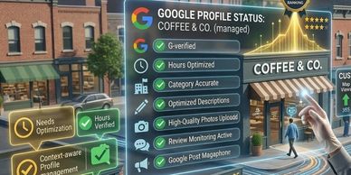 Staff Member working on Google Business Profile for one of our immigration lawyer or firm 