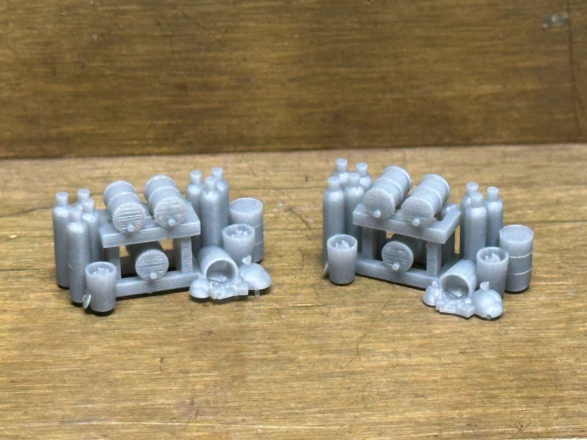 Tydol Oil Rack Oil Rack with T Cylinders and Debris DT-077HO-02