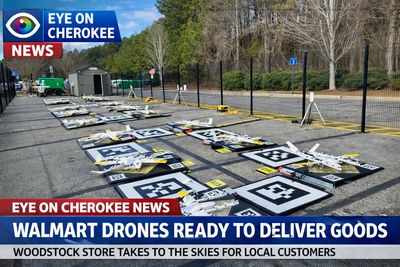 Woodstock Walmart takes to the sky