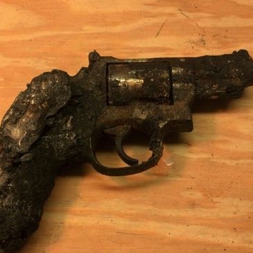 Fire damaged Smith & Wesson 66