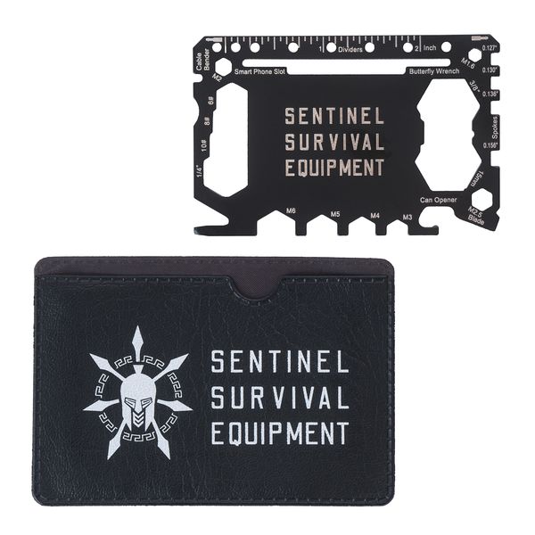 46 in 1 Wallet Multitool | Stainless Steel Compact Wallet Tool | Everyday Carry Survival Pocket Tool