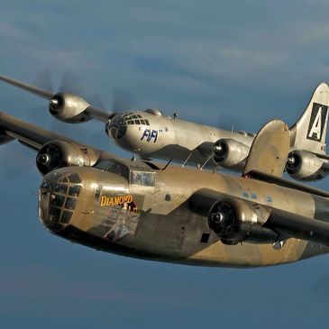 "Diamond Lil" B24 Liberator and "FiFi"- Commemorative Airforce.