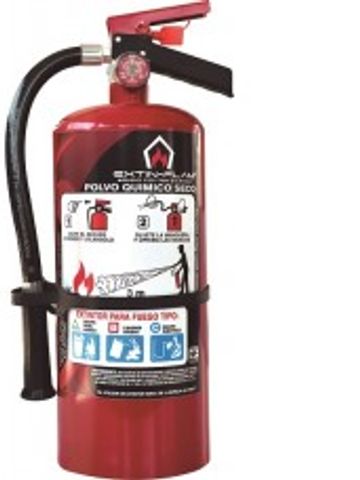 Extintor,equipo.contra, incendio, negocio, polvo químico, recargable, 4.5 kg, matafuego, seguridad