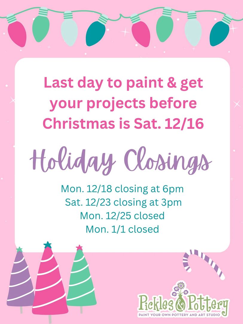 Pickles & Pottery Pottery, Ceramics, Classes, Pottery