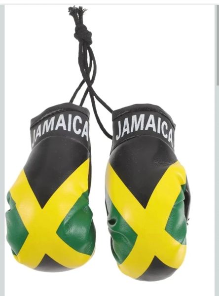 Jamaica Flag Mini Boxing Gloves