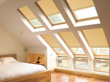 Velux window blinds, automation available