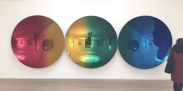 In Anish Kapoor’s Red to Blue (2016)  dPhotograph by Stefan Tribe