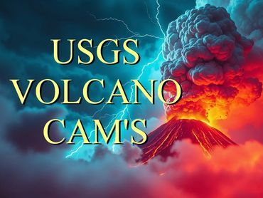 Thumbnail linking to live USGS volcano webcams showing real‑time geological activity and crater moni