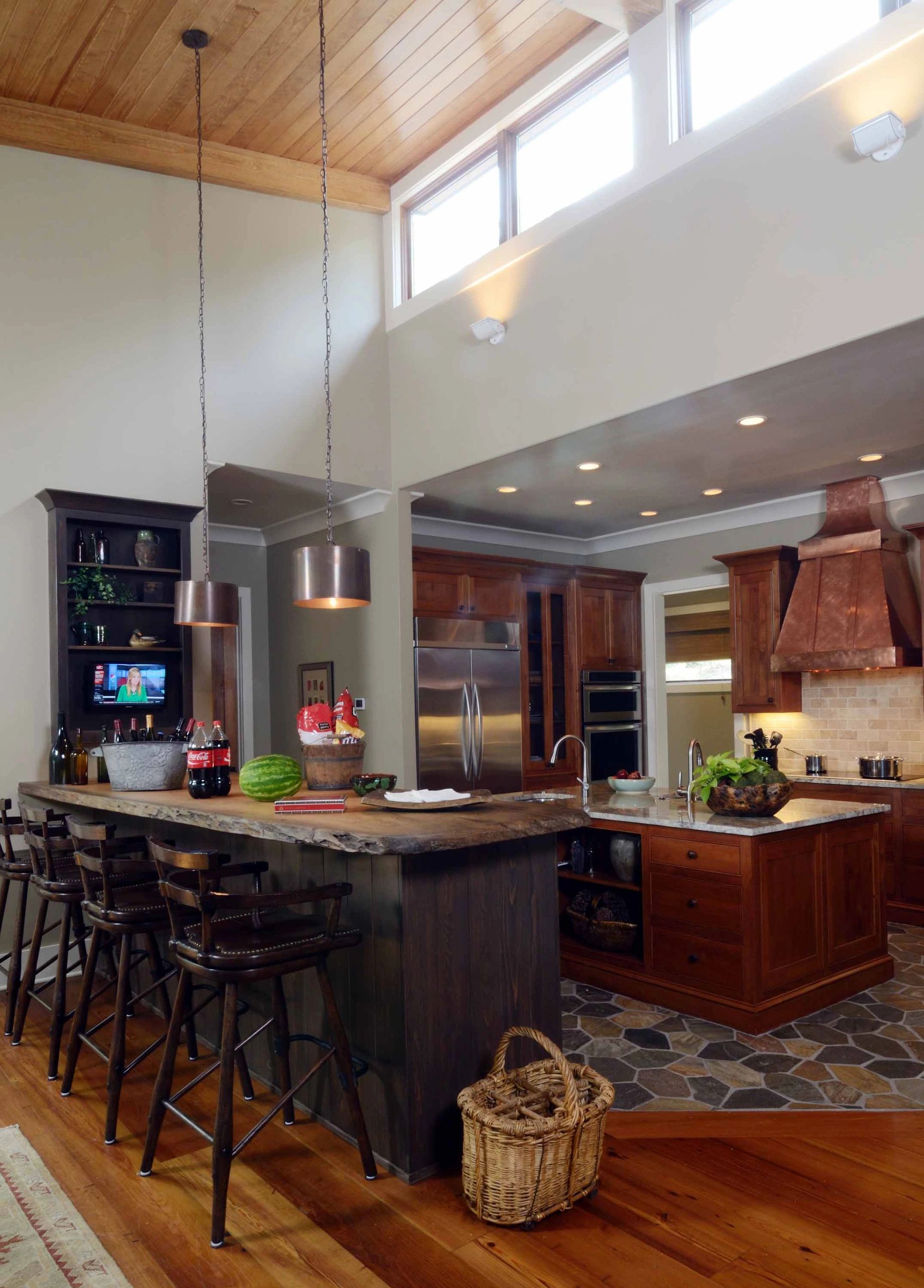 Finished kitchen in new construction project