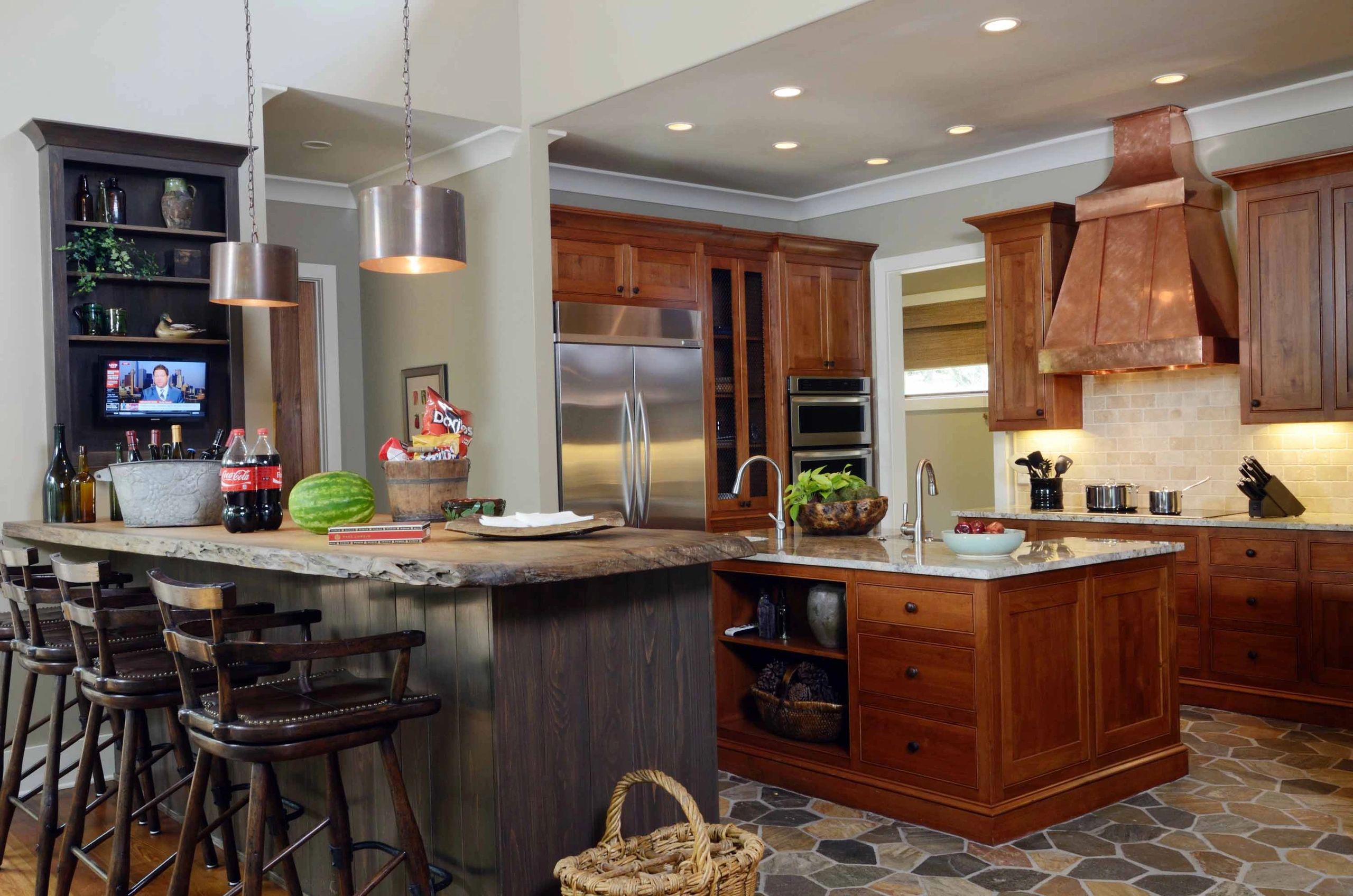 Finished kitchen in new construction project