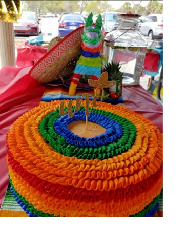 Mexican Ruffle Cake