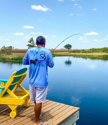 A man fishing