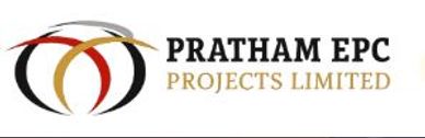 Logo of Pratham EPC Projects Limited with interlocking arcs.