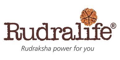 Rudralife logo with a rudraksha symbol and tagline.
