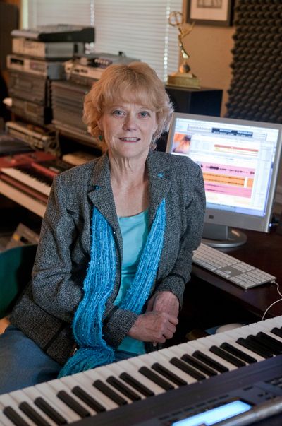 Kat Epple in her recording studio
(photo by Ed Chappell)