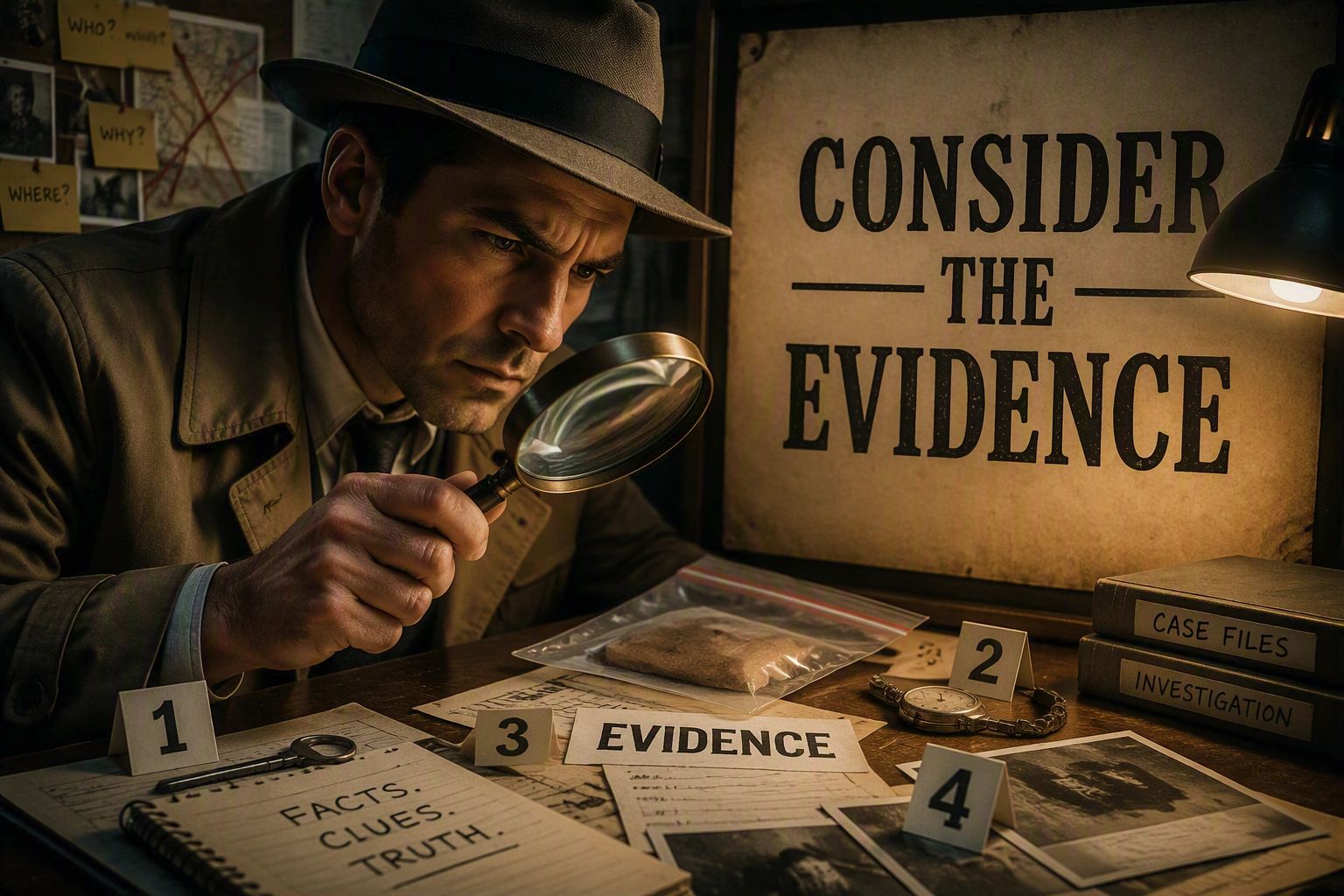 "Consider the evidence..."