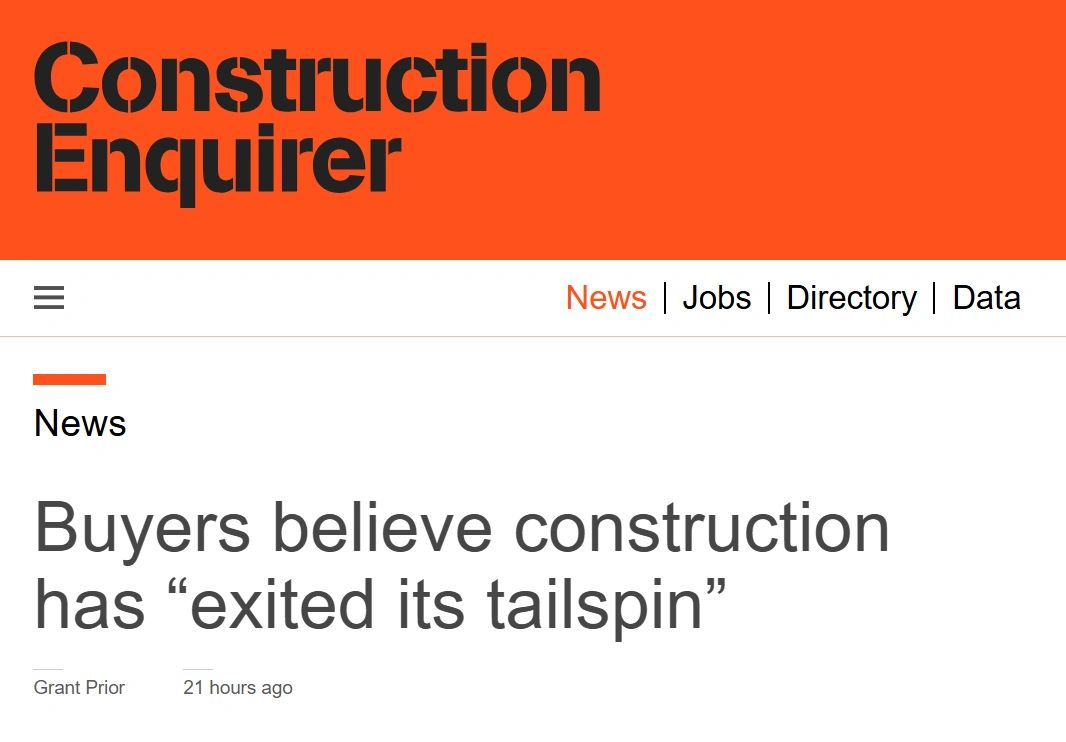 Positive UK Construction News...