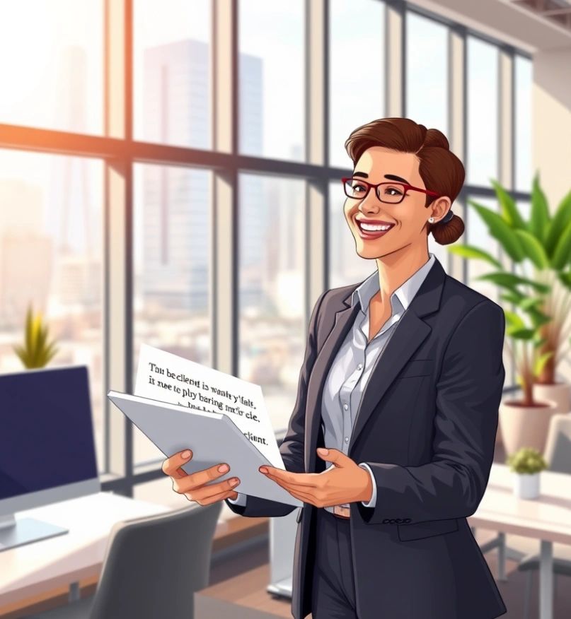 Lovely comment from a client this morning: