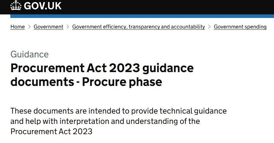 The New Procurement Act 2023 has finally come into force today.