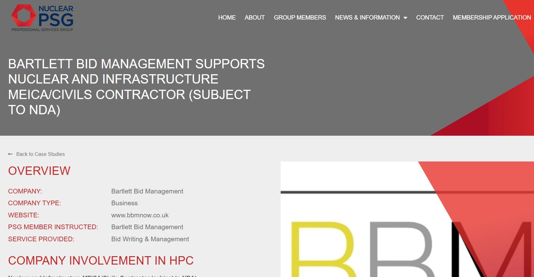 New Nuclear Case Study