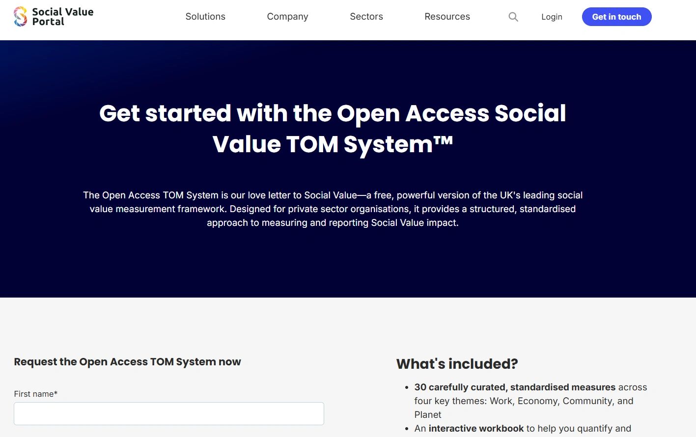 The Social Value Portal - Open Access