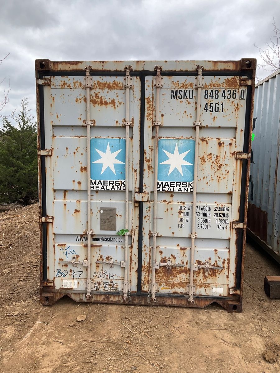 Wind & Watertight shipping container example 4