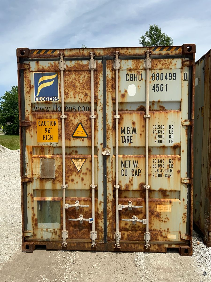 Wind & Watertight shipping container example 6