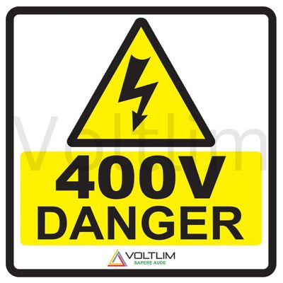 Singapore SS 638 400V Danger Voltage Warning Notice