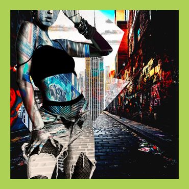 "Taken by the City"
Photo Collage
Matted to 24"x24"