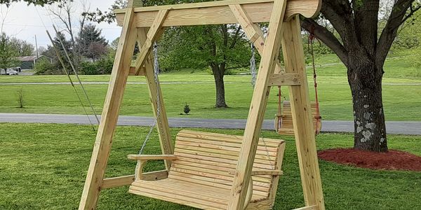 4 ft swing with A frame stand
