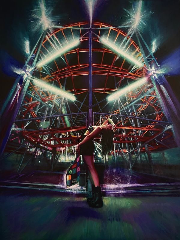 “Roller Coaster” 48" X 36" Oil on Linen. 2022.