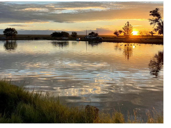 Sunrise over the lake