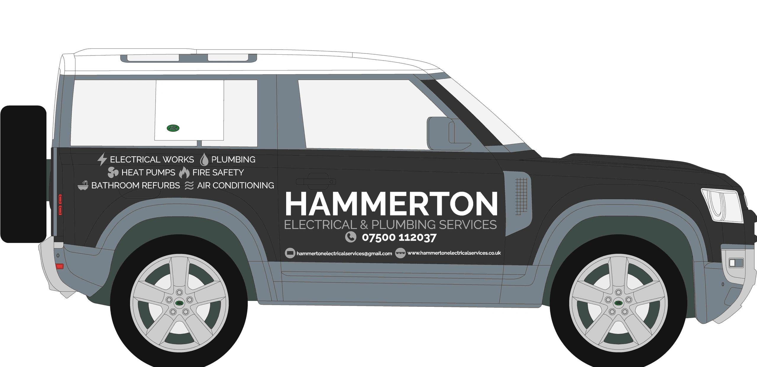 Hammerton Electrical Services branded vehicle
