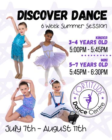 Dance summer session for kids aged 3-7 at Fortitude Dance Centre.
