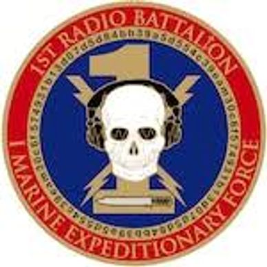 Emblem of the 1st Radio Battalion, Marine Expeditionary Force.