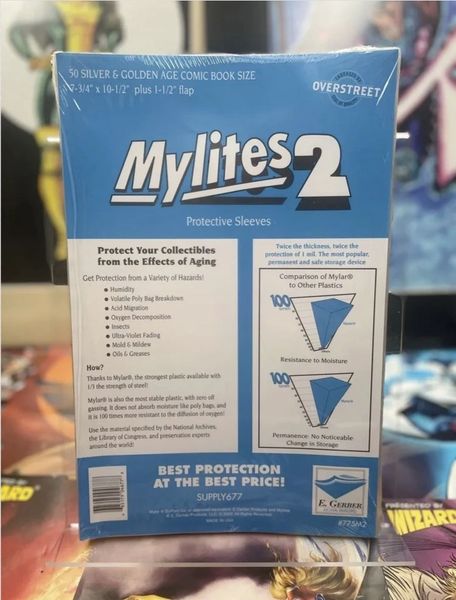 E. Gerber Mylites - Mylar Comic Book Bags