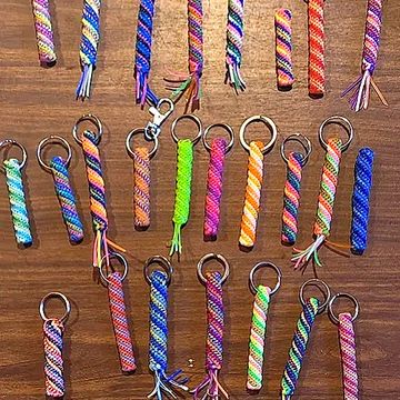 Tornado twisted keychains