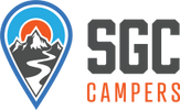 skinny guy campers logo and SGC Campers