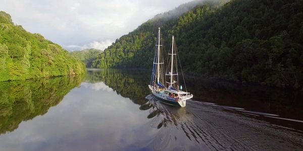 The magnificent reflections upon the Gordon River