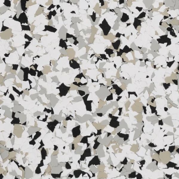 QUICKSILVER FLAKE BLEND- EPOXY FLAKE FLOORING