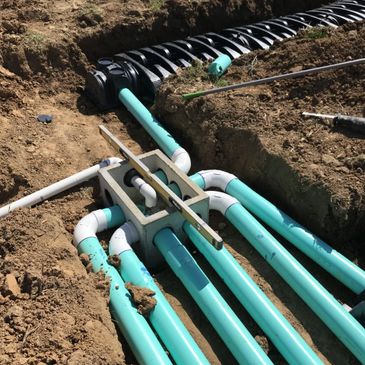 septic system distribution box in mooresville