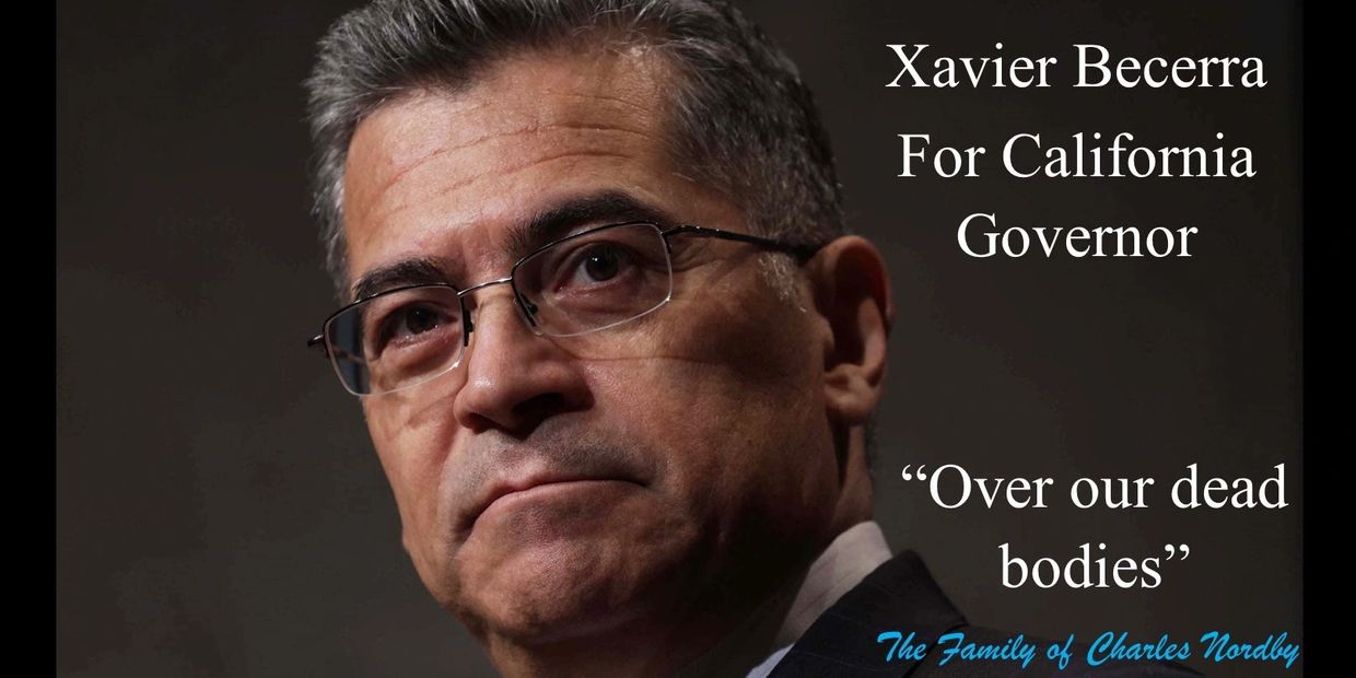 Xavier Becerra's serious portrait with a political message for California Governor.
