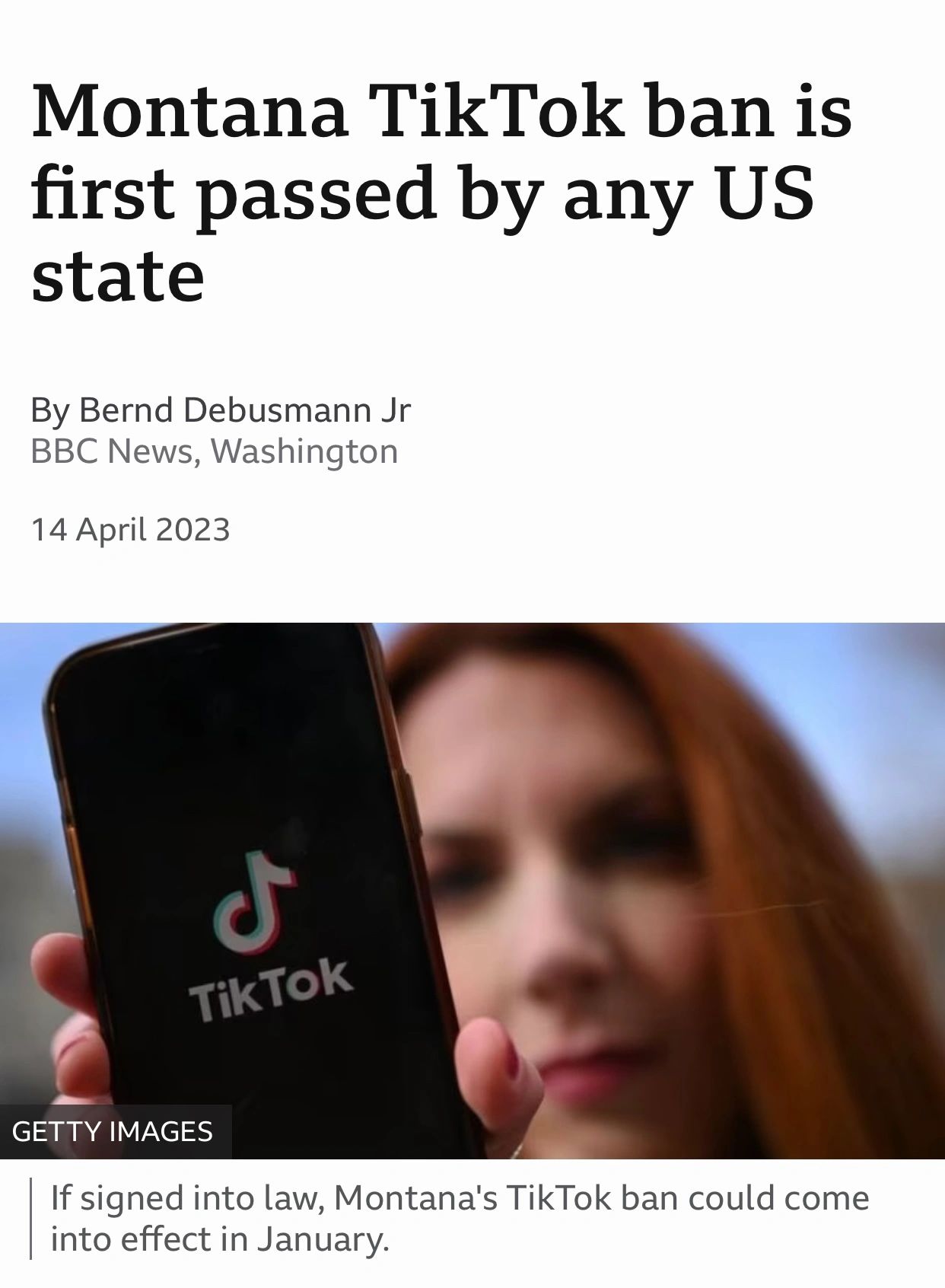 Montana becomes first US state to ban TikTok, Montana