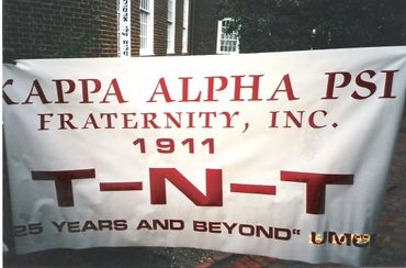 Banner for Kappa Alpha Psi Fraternity, Inc. celebrating 25 years.