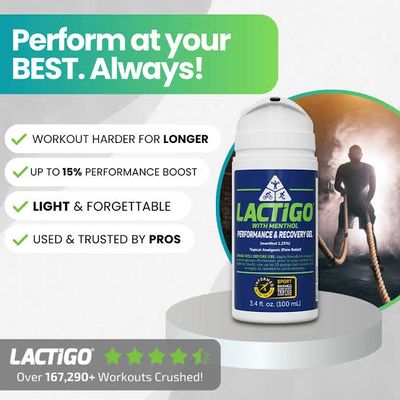 Lactigo performance and recovery gel boosts workouts with menthol.