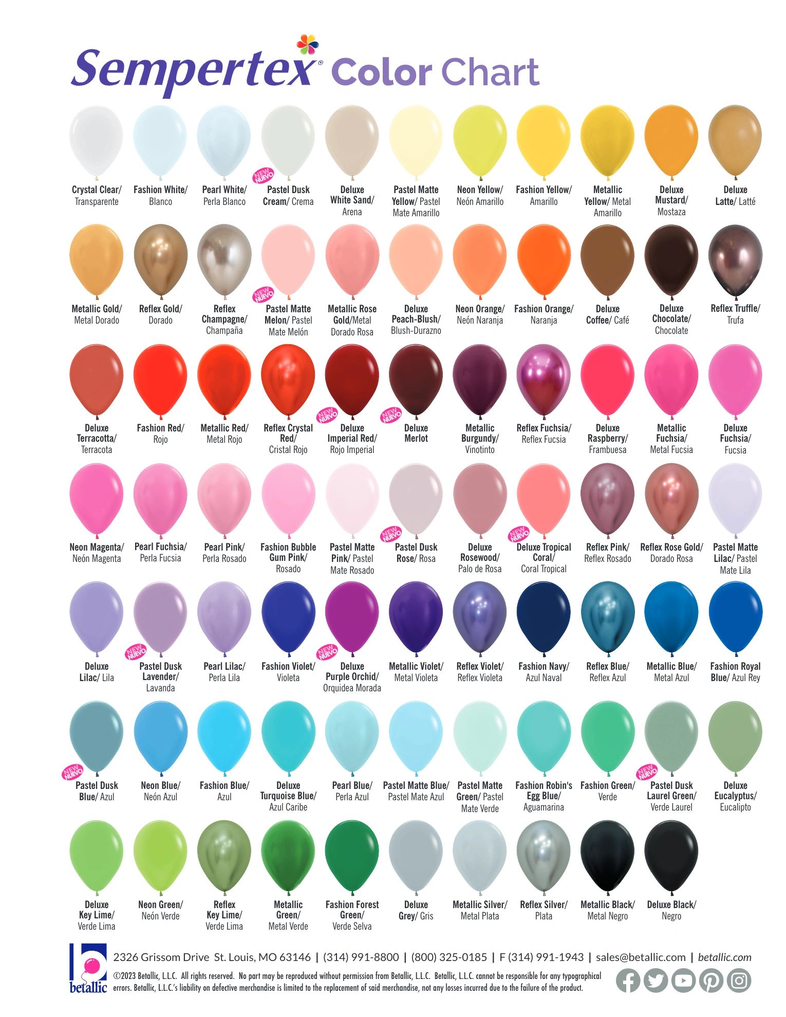 Color chart