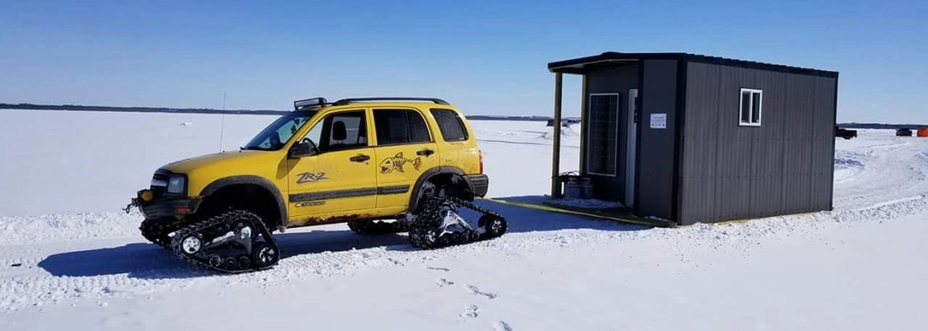 Luxury Ice Shacks Gull Lake Fishing Charters