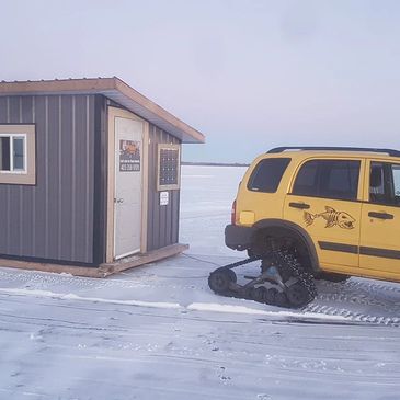 Luxury Ice Shacks Gull Lake Fishing Charters