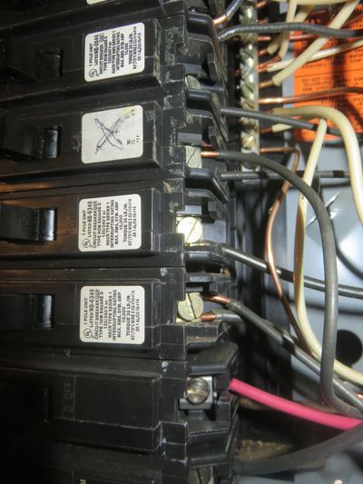 All electrical panel covers are removed to ensure proper breaker, grounding, bonding and wire sizes.